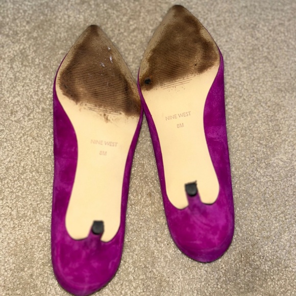 Nine West Arlene suede heels 8/8.5 - Picture 11 of 12